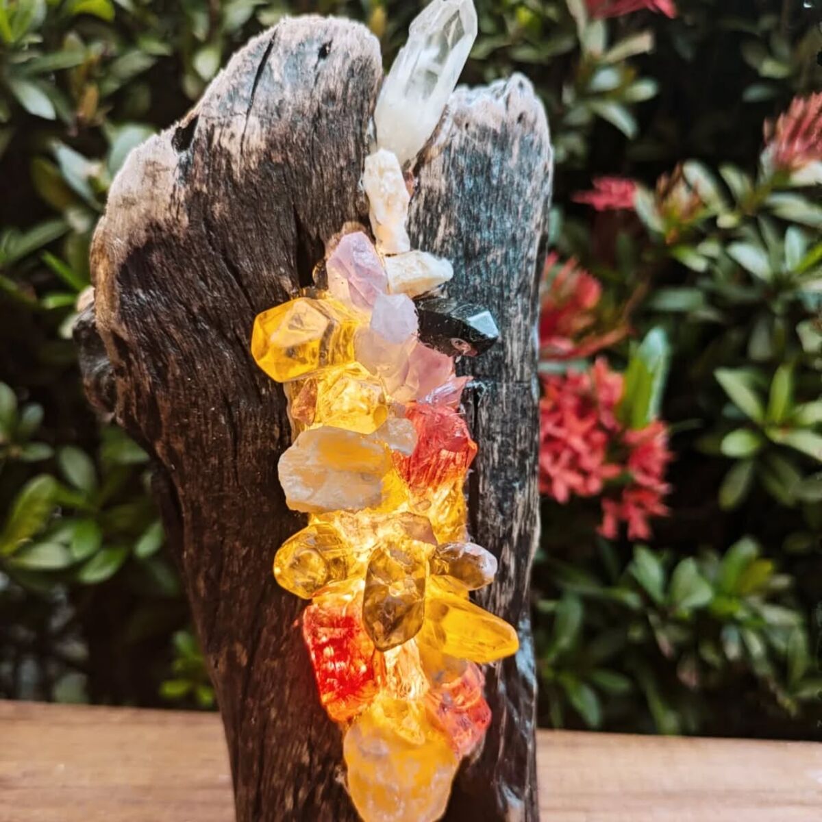 Unique crystal lamp design